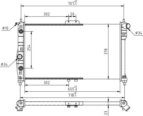 Hart 637 214 - Radiators, Motora dzesēšanas sistēma autodraugiem.lv