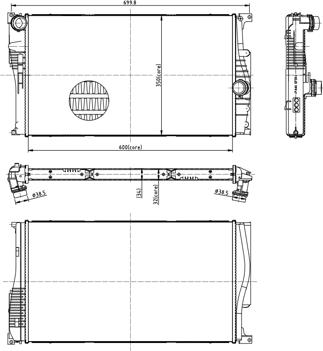 Hart 620 041 - Radiators, Motora dzesēšanas sistēma autodraugiem.lv