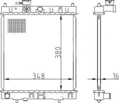 Hart 620 250 - Radiators, Motora dzesēšanas sistēma autodraugiem.lv