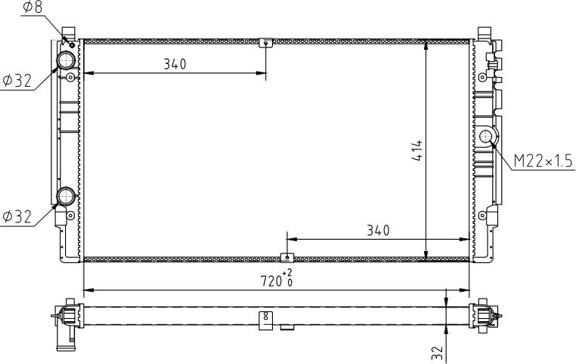 Hart 620 264 - Radiators, Motora dzesēšanas sistēma autodraugiem.lv