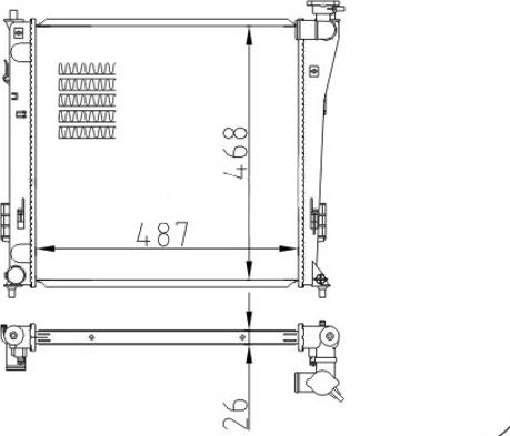 Hart 620 723 - Radiators, Motora dzesēšanas sistēma autodraugiem.lv