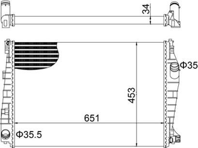 Hart 621 997 - Radiators, Motora dzesēšanas sistēma autodraugiem.lv