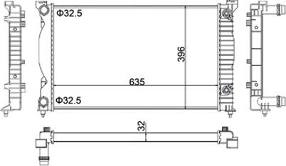 Hart 623 356 - Radiators, Motora dzesēšanas sistēma autodraugiem.lv