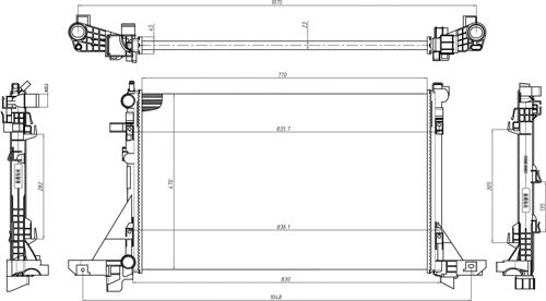 Hart 622 014 - Radiators, Motora dzesēšanas sistēma autodraugiem.lv