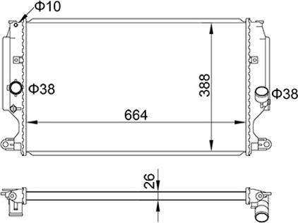 Hart 622 326 - Radiators, Motora dzesēšanas sistēma autodraugiem.lv