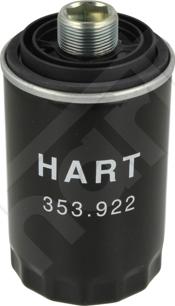 Hart 353 922 - Eļļas filtrs autodraugiem.lv