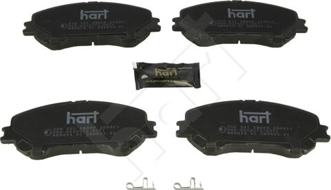 Hart 256 551 - Bremžu uzliku kompl., Disku bremzes autodraugiem.lv