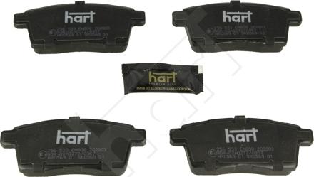 Hart 256 533 - Bremžu uzliku kompl., Disku bremzes autodraugiem.lv