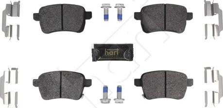 Hart 261 740 - Bremžu uzliku kompl., Disku bremzes autodraugiem.lv