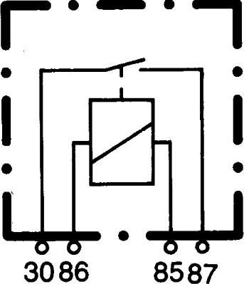 HELLA 4RA 933 332-101 - Relejs, Darba strāva autodraugiem.lv