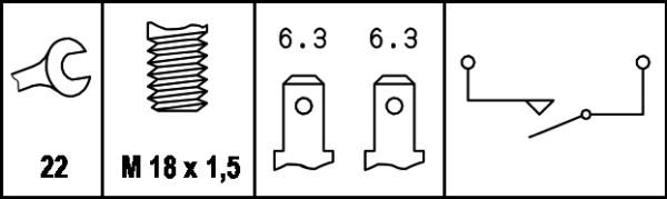 HELLA 6ZF 003 272-011 - Slēdzis, Atpakaļgaitas signāla lukturis autodraugiem.lv