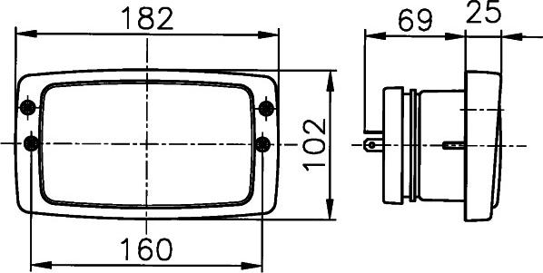 HELLA 1AB 006 213-001 - Pamatlukturis autodraugiem.lv