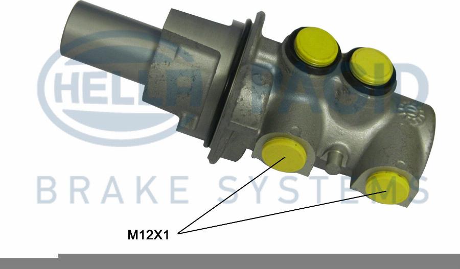 HELLA 8AM 355 505-741 - Galvenais bremžu cilindrs autodraugiem.lv