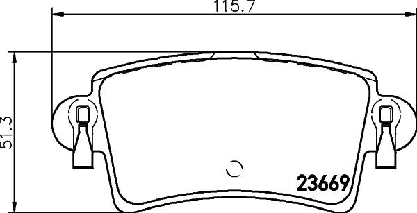 HELLA 8DB 355 009-421 - Bremžu uzliku kompl., Disku bremzes autodraugiem.lv