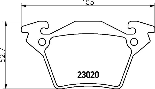 HELLA 8DB 355 008-641 - Bremžu uzliku kompl., Disku bremzes autodraugiem.lv