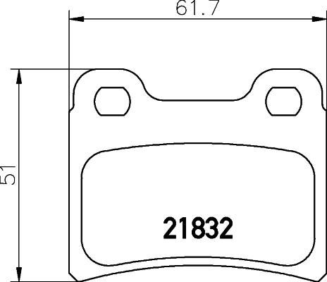 HELLA 8DB 355 008-151 - Bremžu uzliku kompl., Disku bremzes autodraugiem.lv