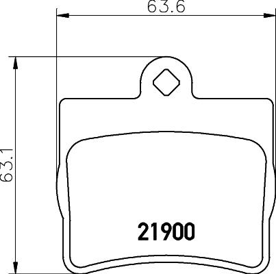 HELLA 8DB 355 008-311 - Bremžu uzliku kompl., Disku bremzes autodraugiem.lv