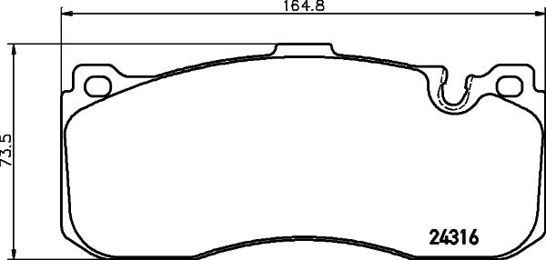 HELLA 8DB 355 014-041 - Bremžu uzliku kompl., Disku bremzes autodraugiem.lv