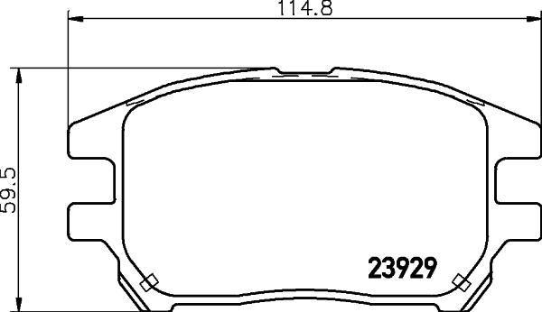 HELLA 8DB 355 010-441 - Bremžu uzliku kompl., Disku bremzes autodraugiem.lv