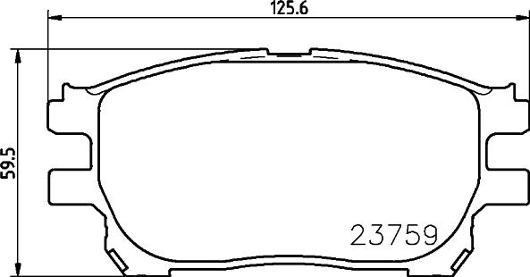 HELLA 8DB 355 010-111 - Bremžu uzliku kompl., Disku bremzes autodraugiem.lv