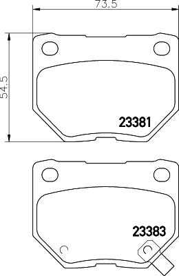 HELLA 8DB 355 011-601 - Bremžu uzliku kompl., Disku bremzes autodraugiem.lv