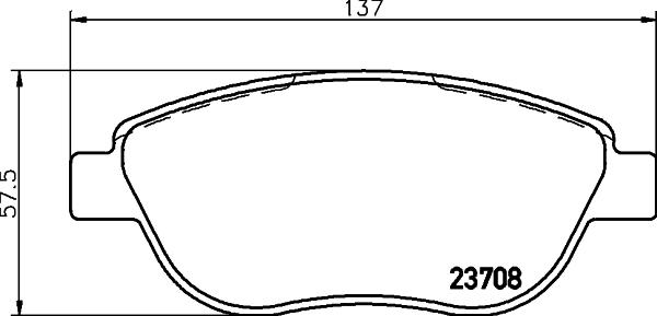 HELLA 8DB 355 011-331 - Bremžu uzliku kompl., Disku bremzes autodraugiem.lv