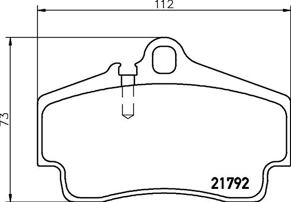 HELLA 8DB 355 018-481 - Bremžu uzliku kompl., Disku bremzes autodraugiem.lv