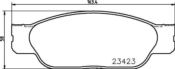 HELLA 8DB 355 018-551 - Bremžu uzliku kompl., Disku bremzes autodraugiem.lv