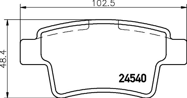 HELLA 8DB 355 013-361 - Bremžu uzliku kompl., Disku bremzes autodraugiem.lv