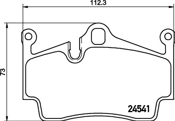 HELLA 8DB 355 013-311 - Bremžu uzliku kompl., Disku bremzes autodraugiem.lv