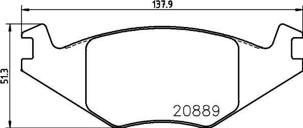 HELLA 8DB 355 017-491 - Bremžu uzliku kompl., Disku bremzes autodraugiem.lv