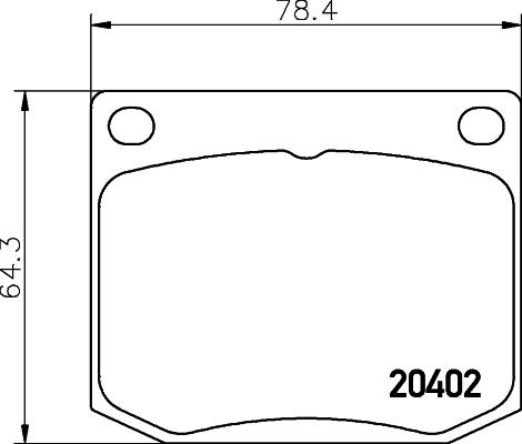 HELLA 8DB 355 017-381 - Bremžu uzliku kompl., Disku bremzes autodraugiem.lv