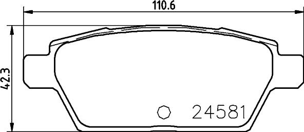 HELLA 8DB 355 025-651 - Bremžu uzliku kompl., Disku bremzes autodraugiem.lv