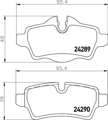 HELLA 8DB 355 026-211 - Bremžu uzliku kompl., Disku bremzes autodraugiem.lv