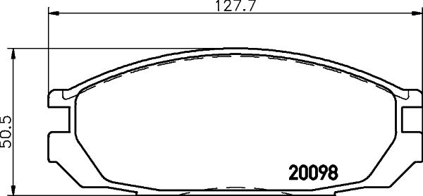 HELLA 8DB 355 026-751 - Bremžu uzliku kompl., Disku bremzes autodraugiem.lv