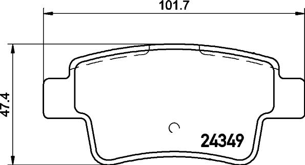 HELLA 8DB 355 028-461 - Bremžu uzliku kompl., Disku bremzes autodraugiem.lv