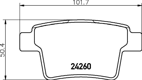 HELLA 8DB 355 023-891 - Bremžu uzliku kompl., Disku bremzes autodraugiem.lv