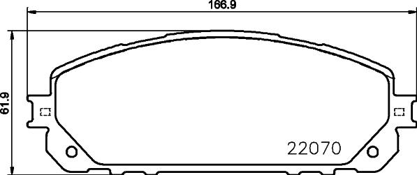 HELLA 8DB 355 023-391 - Bremžu uzliku kompl., Disku bremzes autodraugiem.lv