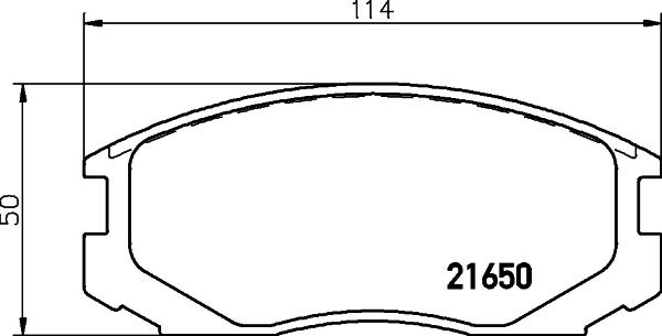 HELLA 8DB 355 027-121 - Bremžu uzliku kompl., Disku bremzes autodraugiem.lv