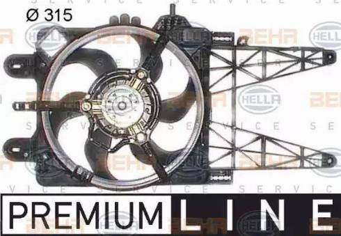 HELLA 8EW 351 044-101 - Ventilators, Motora dzesēšanas sistēma autodraugiem.lv