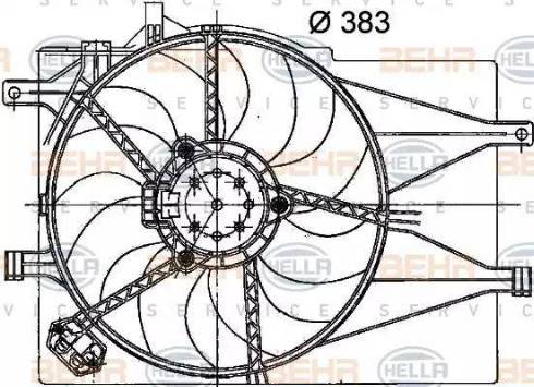 HELLA 8EW 351 040-751 - Ventilators, Motora dzesēšanas sistēma autodraugiem.lv