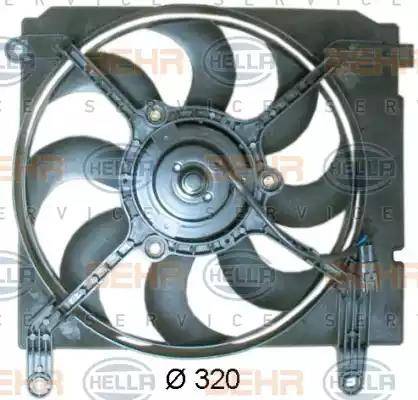 HELLA 8EW 351 041-371 - Ventilators, Motora dzesēšanas sistēma autodraugiem.lv