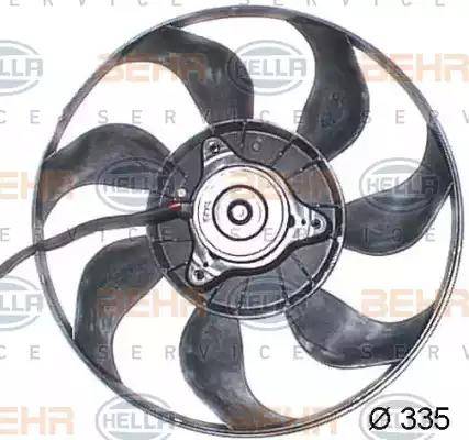 HELLA 8EW 351 043-591 - Ventilators, Motora dzesēšanas sistēma autodraugiem.lv