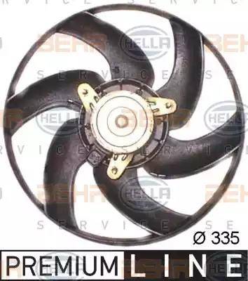 HELLA 8EW 351 043-521 - Ventilators, Motora dzesēšanas sistēma autodraugiem.lv