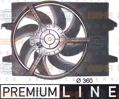 HELLA 8EW 351 043-661 - Ventilators, Motora dzesēšanas sistēma autodraugiem.lv