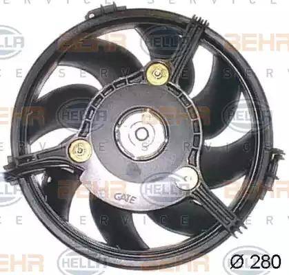 HELLA 8EW 351 043-781 - Ventilators, Motora dzesēšanas sistēma autodraugiem.lv
