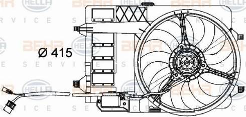 HELLA 8EW 351 000-294 - Ventilators, Motora dzesēšanas sistēma autodraugiem.lv