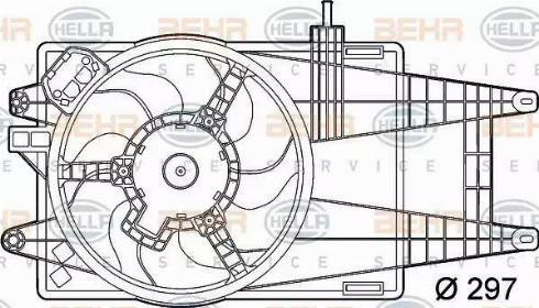 HELLA 8EW 351 039-581 - Ventilators, Motora dzesēšanas sistēma autodraugiem.lv