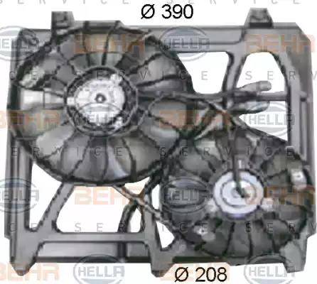 HELLA 8EW 351 034-501 - Ventilators, Motora dzesēšanas sistēma autodraugiem.lv