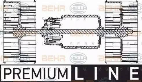 HELLA 8EW 351 024-481 - Salona ventilators autodraugiem.lv